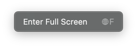 view menu with no tabs options